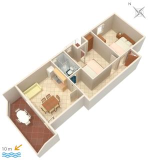 Apartments by the sea Kustici, Pag - 4086 - 2