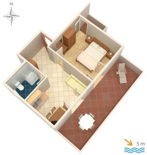Apartments by the sea Mandre, Pag - 4093 - Kolan - 1