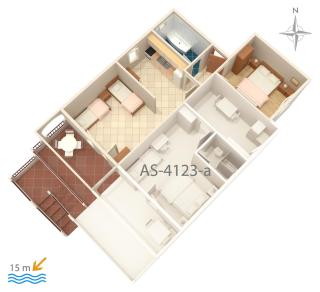 Apartments by the sea Mandre, Pag - 4123 - Kolan - 2