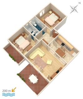 Apartments with a parking space Duce, Omis - 2773 - Omiš - 2