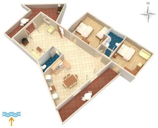Apartments and rooms with parking space Vrbnik, Krk - 5302 - Vrbnik - 3