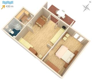 Apartments with a parking space Vantacici, Krk - 5313 - 1