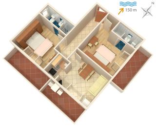 Apartments by the sea Supetarska Draga - Donja, Rab - 4954 - Rab - 1