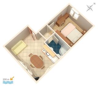 Apartments with parking spaces Orebic, Peljesac - 4500 - Orebić (Sabbioncello) - 4