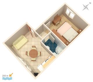 Apartments with parking spaces Orebic, Peljesac - 4500 - Orebić (Sabbioncello) - 2