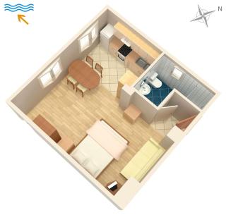 Apartments by the sea Turanj, Biograd - 6445 - Turanj - 2