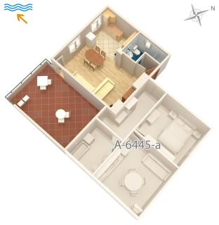 Apartments by the sea Turanj, Biograd - 6445 - Turanj - 3