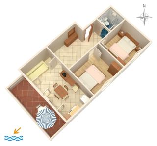 Apartment Povljana 6298b - Povljana - 1