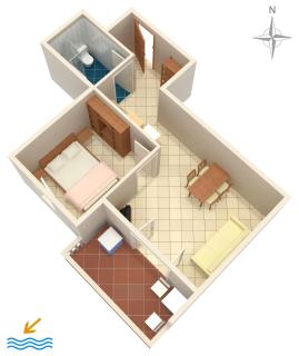 Apartment Mandre 6405e - Kolan - 1
