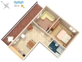 Apartments by the sea Okrug Donji, Ciovo - 7607 - 1