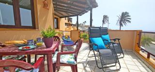 Holiday flat BLUE OCEAN, beachfront, sea view, 1 bedroom, livingroom, fast internet - Costa Calma - 4