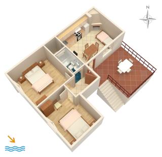 Apartments by the sea Cove Zarace, Hvar - 8778 - Zarače - 1