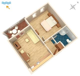 Apartments with a parking space Duce, Omis - 9437 - Dugi Rat - 1