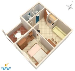 Apartments with parking space Baska Voda, Makarska - 10027 - 2