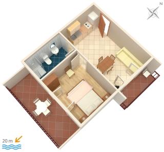 Apartments by the sea Zaostrog, Makarska - 10431 - 3