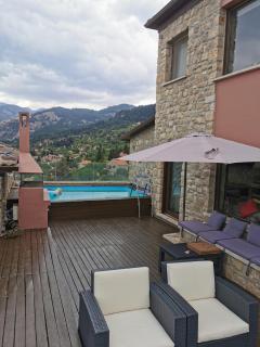 Mountain stone villa, sea & mountain view at 1150m - 0