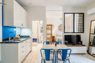 Studio Bleu 29M2, 120m Vieux-Port , Clim ,Wifi, Accès autonome avec code - Marselha - 4
