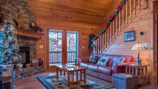 Red Apple Mountaintop cabin hot tub, WiFi, Pet friendly, Fireplace, pit, BEST VIEWS - Cherry Log - 7