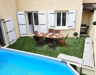 Cœur de Valras, Mer à 400m - Piscine Privée - Clim - Valras-Plage - 0