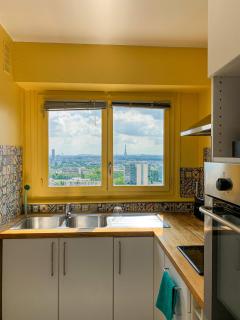 Vue panoramique sur Paris : Sublime appartement au centre de Courbevoie - Courbevoie - 1