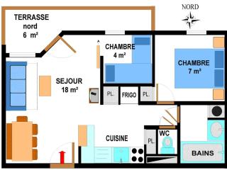 Appartement 6 personnes, Val-Cenis, au pied des pistes avec parking et WiFi - FR-1-508-113 - Lanslevillard - 5