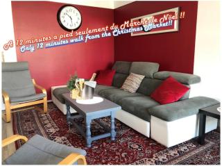 BedinReims "burgundy bottle" 110m2 Exceptional, 4 chambres doubles, 2 bain, free park & wifi, tout équipé - Reims - 9