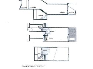 Studio duplex 4 personnes avec balcon, Brelin, Les Menuires - FR-1-452-151 - Les Menuires - 3