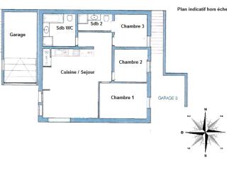 Grand appartement familial avec garage et WiFi, 3 chambres pour 8 personnes - FR-1-598-55 - Les Gets - 1