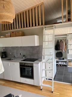 Modern stuga med 1 sovrum och 1 sovloft med stor terrass och vedeldad bastu mitt på Österlen - 4