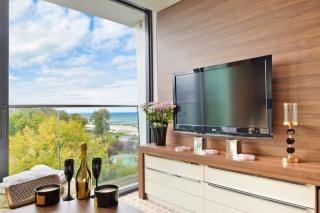 Marine Hotel apartament prywatny studio widok na morze basen sauna jacuzzi 5 piętro - Colberga - 6
