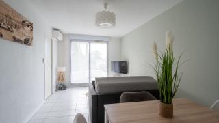 L'Airbusien - Terrasse et parking - Airbus à coté - 2