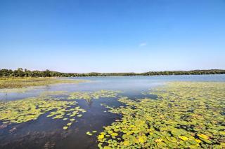Big Lake Getaway with Private Beach and Fire Pit! - - 0