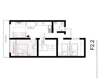 F2 2 Lovely room, living and bathroom shared , St Julians - St. Julianʼs - 6