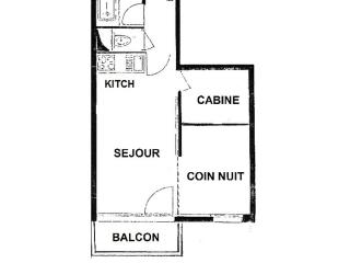 Studio cabine rénové pour 4 pers, balcon, animaux admis - FR-1-452-55 - Les Menuires - 6