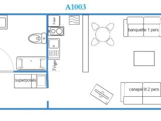 Studio Classé 1* avec Piscine et Tennis Privatifs, au Pied des Pistes - 3 Pers. - FR-1-595-18 - Notre-Dame-de-Bellecombe - 9
