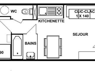 Studio 4 personnes - Les Saisies, proche centre - FR-1-594-119 - Hauteluce - 8