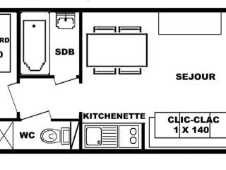 Studio cabine aux Saisies, 4 personnes, proche commerces et pistes - FR-1-594-151 - Hauteluce - 8