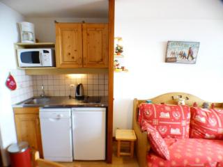 Studio cabine 4 pers, balcon, centre Les Saisies - 9