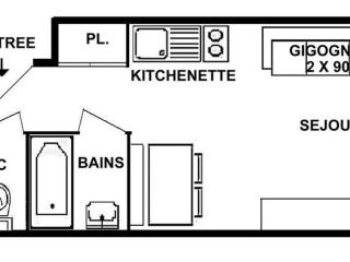 Les Saisies : 2 pièces pour 4 pers, centre station - FR-1-594-149 - Hauteluce - 8