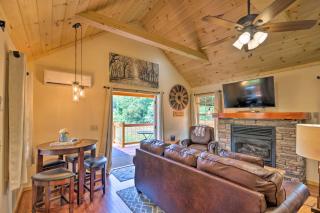Deck and Hot Tub Bryson City Riverfront Cabin! - Bryson City - 7