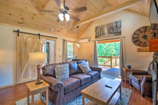Deck and Hot Tub Bryson City Riverfront Cabin! - Bryson City - 5