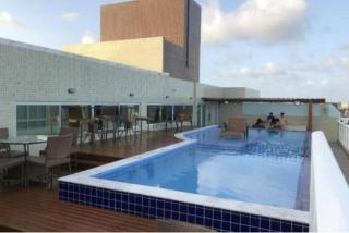 Confortável Flat com piscina de borda infinita na cobertura - Cabedelo - 6