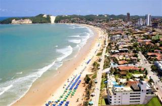Na praia - Araça 406 Super Luxo - Lateral vista mar - Natal - 7