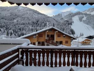 Moderne appart. 4 pers. avec terrasse plein sud, proche télécabine du Linga - équipements inclus - FR-1-198-222 - Châtel - 5