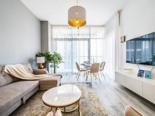 Classy 1BR with Burj Khalifa views - Dubái - 9