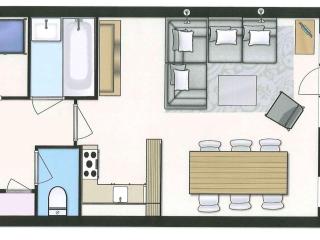 Duplex rénové 4 pièces, 6 pers., 2 balcons, casier à skis, ménage inclus - FR-1-291-791 - 7