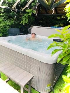 Spacious Cabin with Private Hot Tub, and Private Pool, in 5 Acres - intimate Special stay For 2 Adults - plus 1 child under 2 and up to 2 dogs stay for free - 8