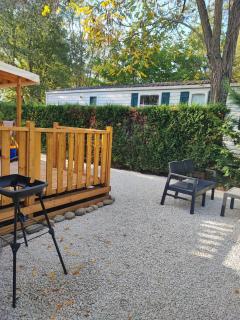 mobil home tout confort 6 personnes climatisé au pied du Luberon - 3