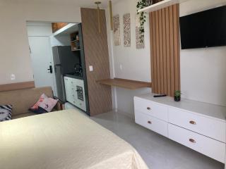 Flat frente mar na Praia do Pero com piscina - 4