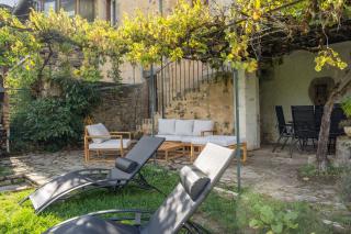 Le Chardon Bleu, jardin, centre-ville, Saint-Côme-d'Olt - Saint-Côme-dʼOlt - 9
